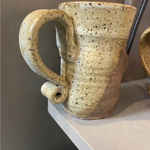 Set of Ugly Faces Mugs Handmade - Picture 5 of 5